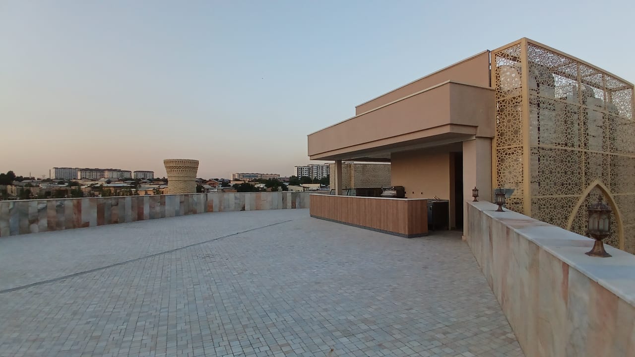 Actual open rooftop terrace